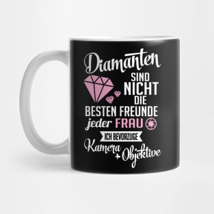 Diamanten kamera objektive (white) Mug